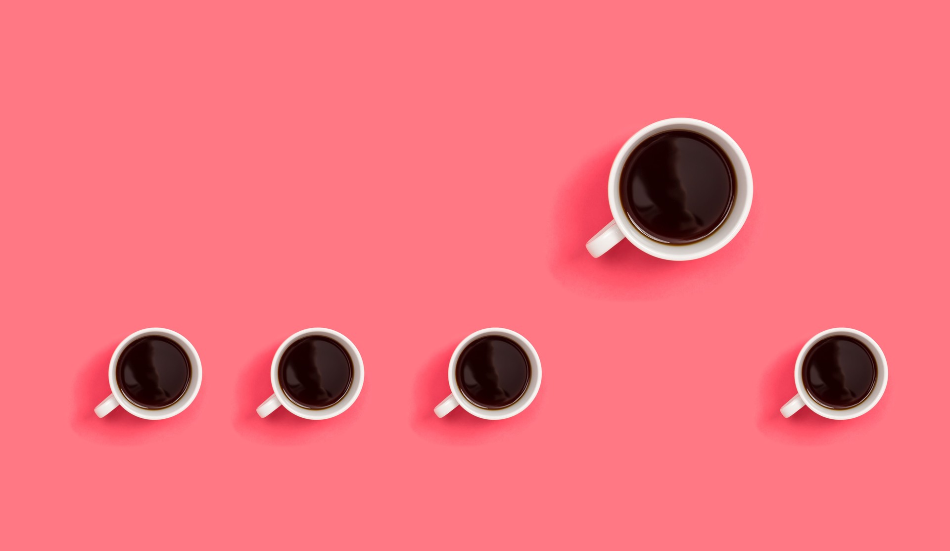 One out unique coffee cup concept